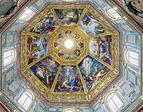 Dome interior of the Cappella dei Principi, Florence