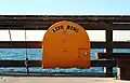 Containered lifebuoy in Newport Beach, California