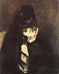 Berthe Morisot in mourning, 1874, private collection