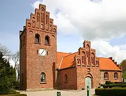 Ølstykke kirke, constructed c. 1100.