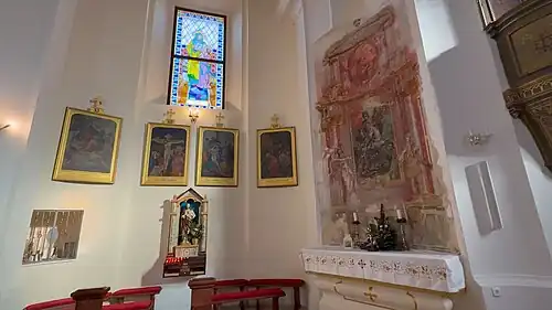 Stained glass and decorations