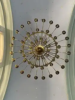 Interior of the church (chandelier)