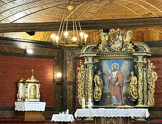 Altar and painting of St. Mark