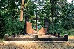 The memorial to 80 civilians killed by Nazi Germany