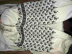 An embroided women's shirt