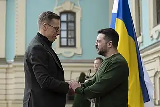 Stubb with President of Ukraine Volodymyr Zelenskyy in 2024