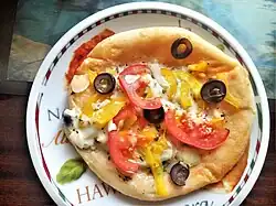 Mini-pizza Bazis with mozzarella, 2018, Chernihiv