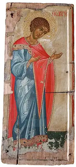 Icon of Saint George from Turie, 15th century
