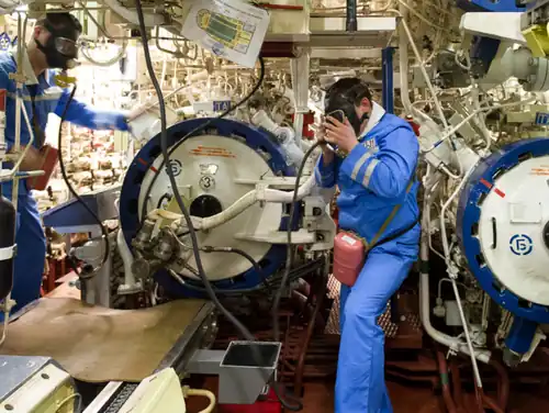 Torpedo tubes on the nuclear submarine Pacific Fleet