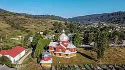 Urych with the Church of Saint Nicholas