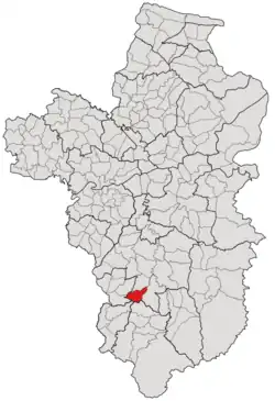 Subdistrict location in Ubon Ratchathani province