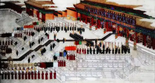 The wedding of the Guangxu Emperor and Empress Xiaodingjing