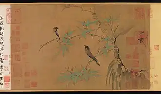 a painting of the Gongbi style by Emperor Huizong
