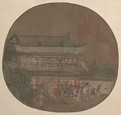 Immortal Lü Dongbin Appearing over the Yueyang Pavilion, Song dynasty