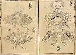 Officer's armor and Winged helmet as illustrated on Wujing Zongyao