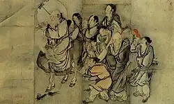 Joseon painting of Taoist Immortals by Kim Hong-do.