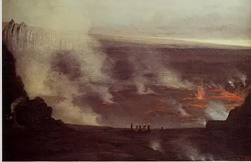 Kilauea Volcano William Pinkney Toler, c.&nbsp;1860s