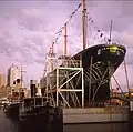 James Craig during restoration at Darling Harbour in the 1980s