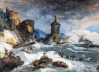 Storm with shipwreck - Pinacoteca Egidio Martini (Venice) [14]