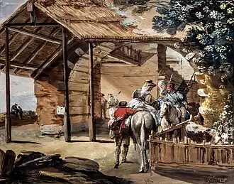 Scene with women on horseback on a farm Pinacoteca Egidio Martini (Venice) [16]