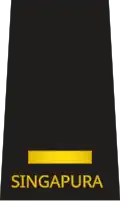 Second lieutenant (Republic of Singapore Navy)[44]