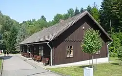 Historic oil field administration building