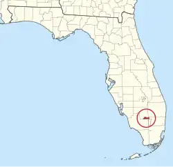 Location of Big Cypress Reservation