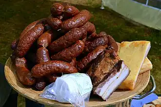Pork kielbasa, a Polish sausage