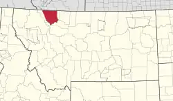 Location in Montana