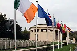 The memorial in the Berks Cemetery Extension