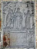 Bas-relief on the western wall in the collegiate church