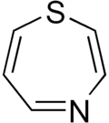 Structural formula of 1,4-thiazepine
