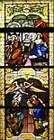 Stained glass where Joseph resolved to send Mary away quietly (Matthew 1:18–25).