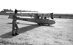 Young people learn to operate a glider at Ein Shemer in 1971