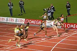 Image 3The finish of a women's 100m race (from Track and field)