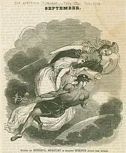 Guided by Minerva, Mercury is bearing Science round the world.[8]