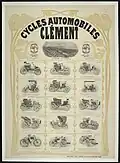 1901 – Cycles Automobiles Clément – advertisement for Clément-Panhard Cars.[17]