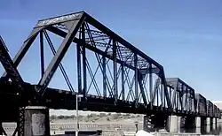 The Southern Pacific Railroad Bridge.