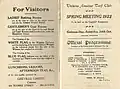 1922 VATC Caulfield Stakes officials & visitor notices