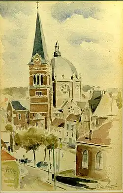 Saint-Job Church in Uccle, June 1943