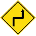 Double sharp curve
