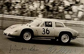 Porsche 356&nbsp;B 2000 GS Carrera GT Dreikantschaber Günter Klass/Sepp Greger, Nürburgring 1964