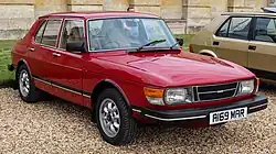 1983 Saab` 99 GL with facelifted radiator grille similar to the Saab 900
