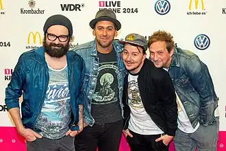 Jupiter Jones at 1LIVE Krone, 2014.