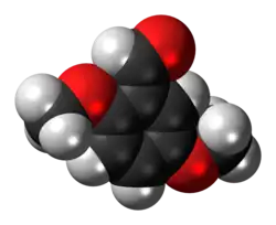 2,5-Dimethoxybenzaldehyde molecule
