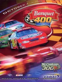 The 2003 Banquet 400 presented by ConAgra Foods program cover.