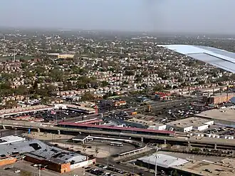 View looking southeast into West Elsdon neighborhood.
