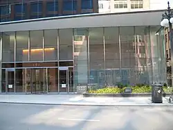 Chicago Landmark plaque and 191 N. Wacker entrance