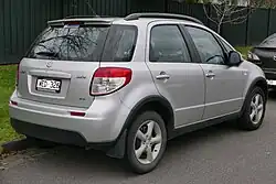 Rear view of Suzuki SX4 crossover (Australia)