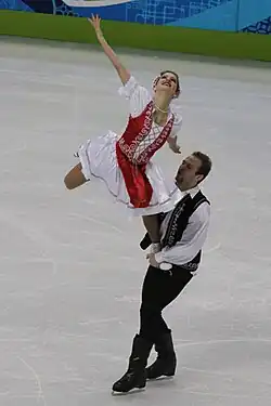 Nóra Hoffmann and Maxim Zavozin at the 2010 Winter Olympics